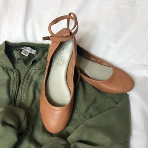 1. State tan ballet flats